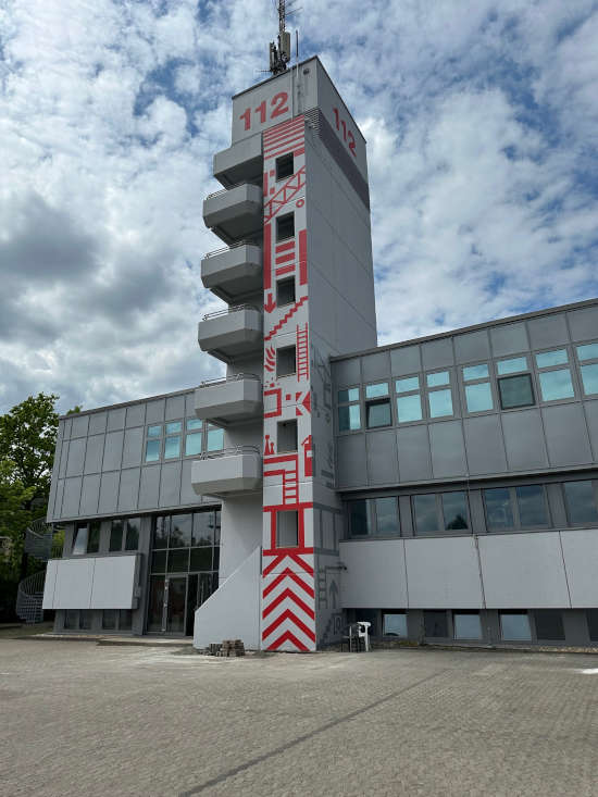Der sanierte Schlauchturm (Foto: Feuerwehr Kaiserslautern)