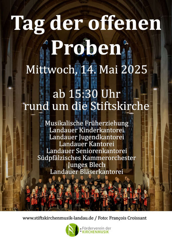 Tag der offenen Proben im Mai 2025 in der Stiftskirche Landau