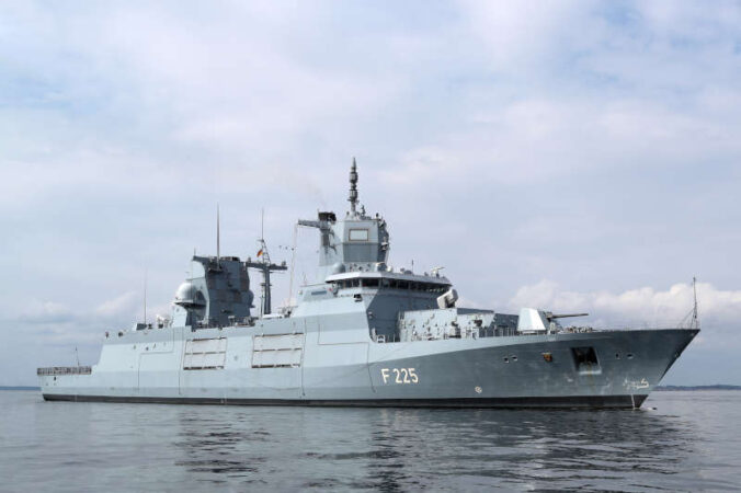 Die Fregatte F225 Rheinland-Pfalz, der Klasse F125 (Foto: 2021 Bundeswehr/ Steve Back)
