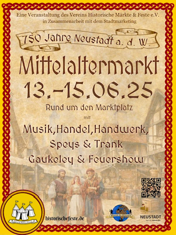 Mittelaltermarkt im Juni 2025 in Neustadt an der Weinstraße