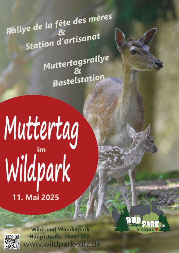 Muttertagsrallye auf Deutsch und Französisch im Mai 2025 im Wild- und Wanderpark in Silz
