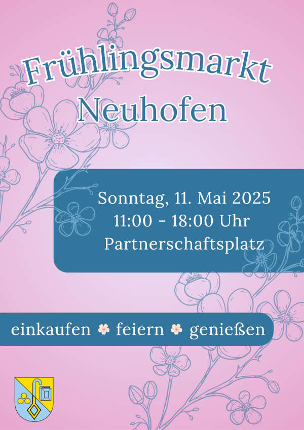 Plakat Frühlingsmarkt 2025