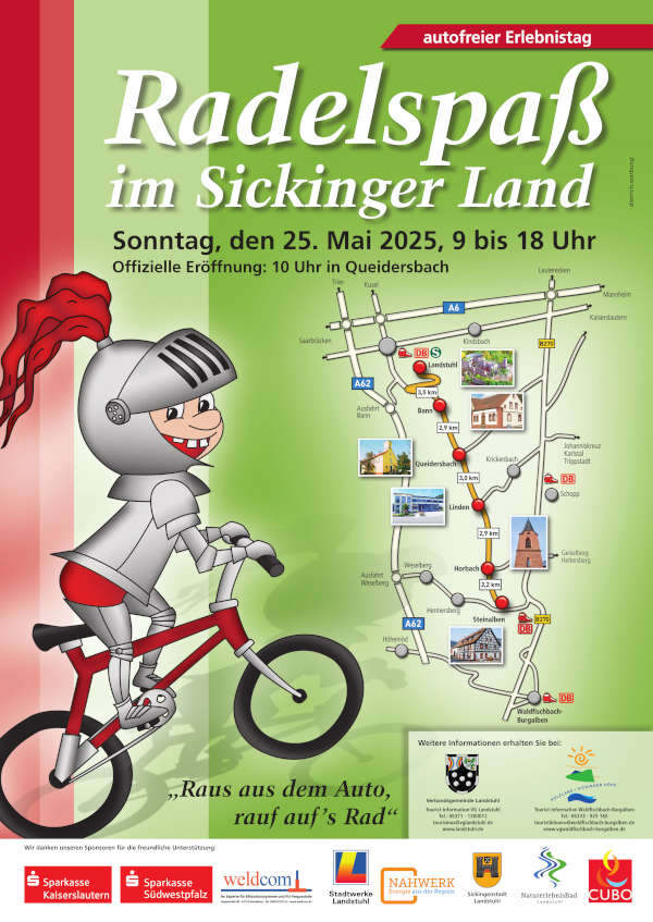 „Radelspaß im Sickinger Land“ - Autofreier Raderlebnistag im Mai 2025
