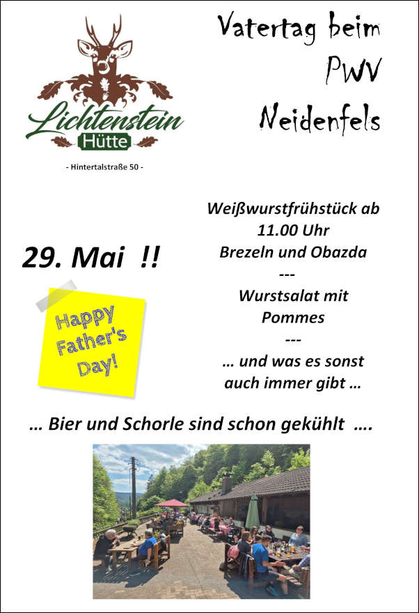 Vatertag PWV Neidenfels