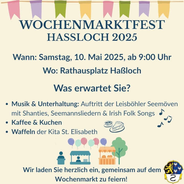 Wochenmarktfest 2025 Haßloch