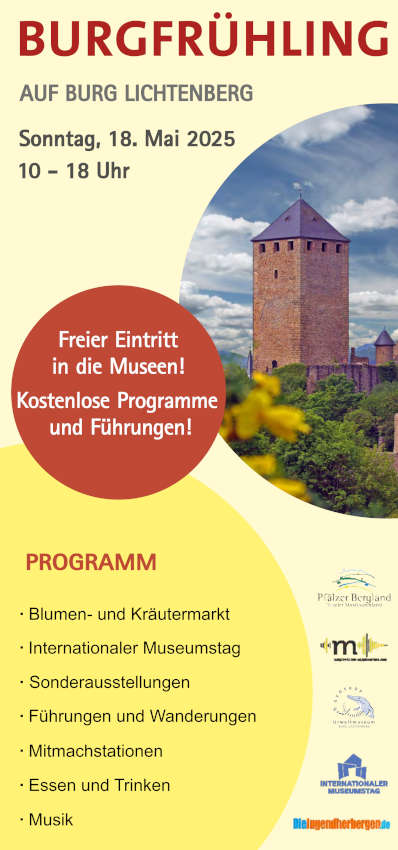 Burgfrühling auf Burg Lichtenberg im Mai 2025