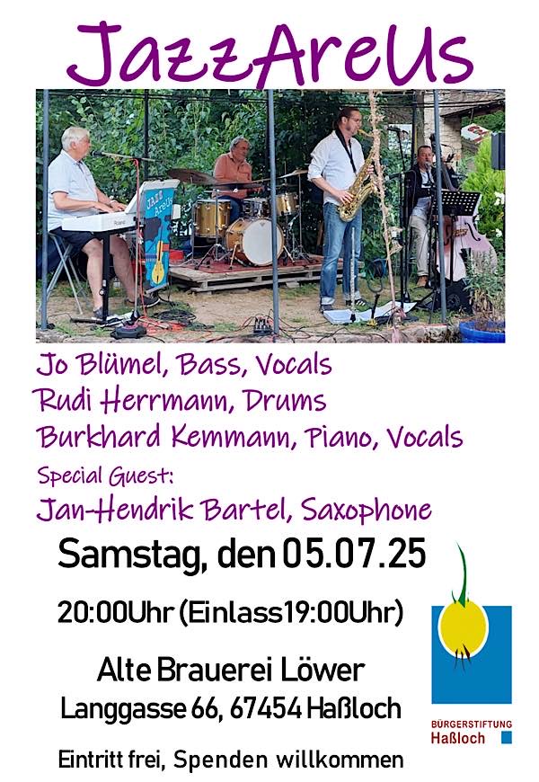 JazzAreUs am 05.07.2025 in Haßloch