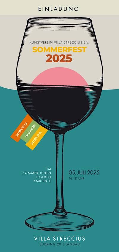 Sommerfest im Juli 2025 im Kunstverein Villa Streccius in Landau
