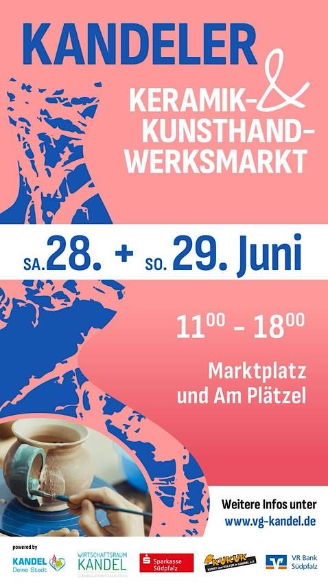 Kandeler Keramik- und Kunsthandwerksmarkt im Juni 2025
