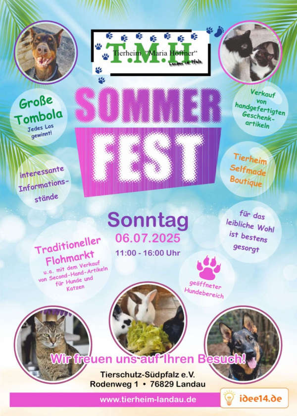 Sommerfest Tierheim Landau im Juli 2025