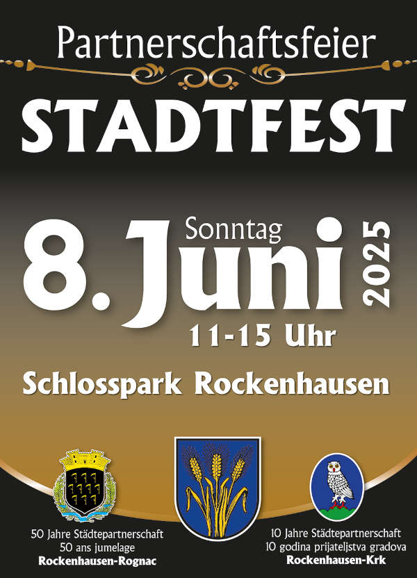Große Partnerschaftsfeier und Stadtfest im Juni 2025 in Raockenhausen