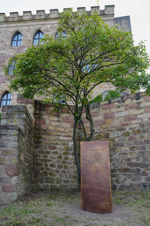 Bronzenes Redepult (Foto: Landtag Rheinland-Pfalz