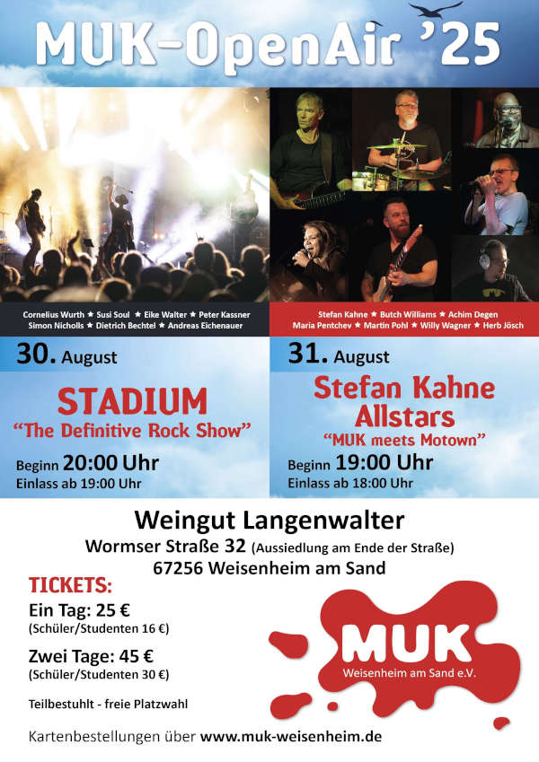 MUK-OpenAir'25 im August 2025 in Weisenheim am Sand