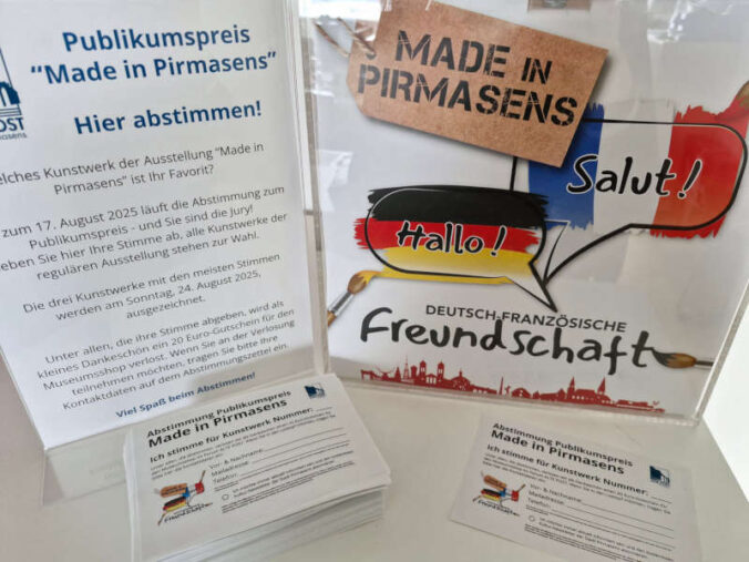 „Made in Pirmasens 2025: Deutsch-französische Freundschaft“ – Abstimmzettel zum Publikumspreis (Foto: Forum ALTE POST)