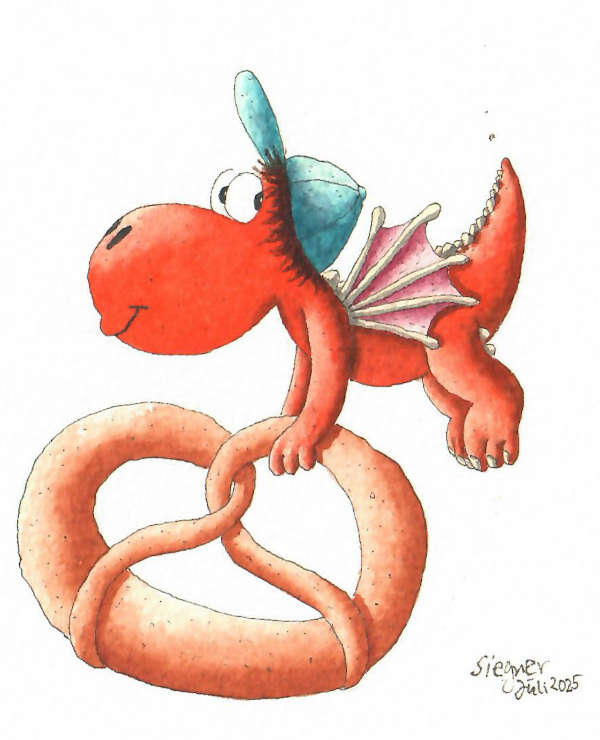 Illustration von Ingo Siegner. (Bildnachweis: „Der kleine Drache Kokosnuss“ © cbj Kinder- und Jugendbuchverlag in der Penguin Random House Verlagsgruppe GmbH, München)