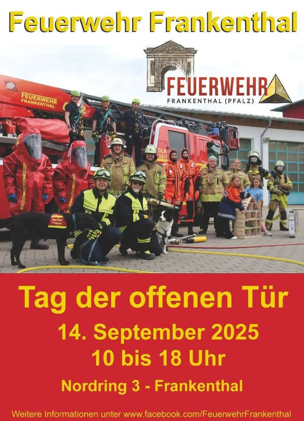 Tag der offenen Tür der Feuerwehr Frankenthal im September 2025