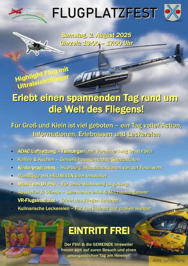 Flugplatzfest im August 2025 in Imsweiler