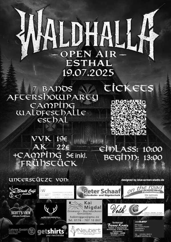 Waldhalla" Festival in der Waldfesthalle Esthal