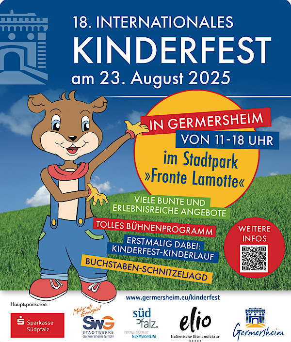 18. Internationales Kinderfest im August 2025 in Germersheim