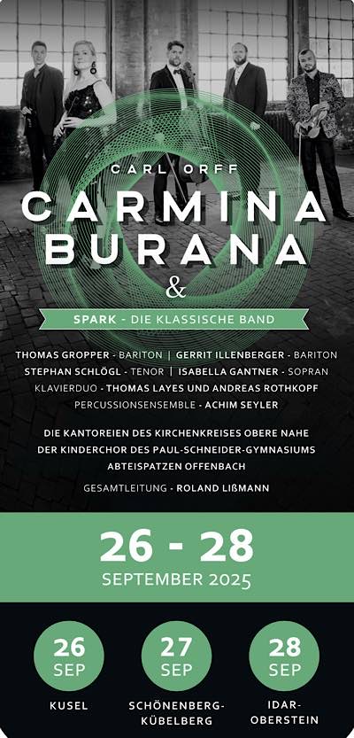 Carmina Burana trifft im September 2025 auf Spark