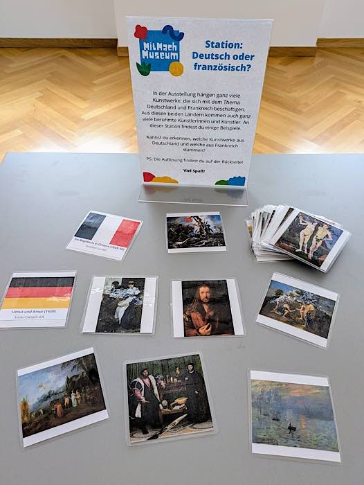 MitMachStation „Deutsch oder französisch?“ in der neuen Sonderausstellung „Made in Pirmasens: Deutsch-französische Freundschaft“ im Forum ALTE POST (Foto: Forum ALTE POST)