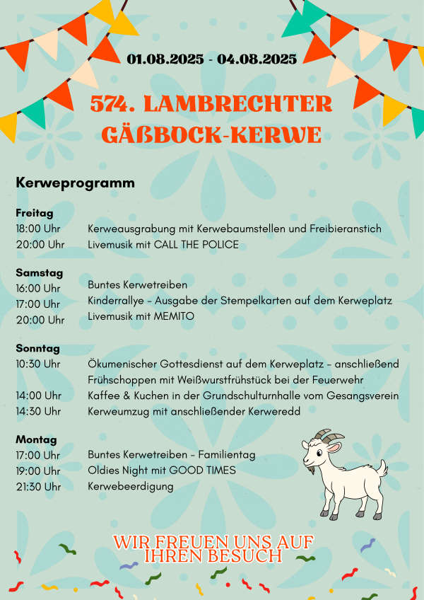 574. Lambrechter Gäßbockkerwe im August 2025
