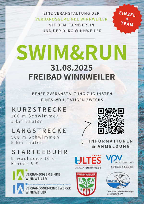 Plakat Swim&Run 2025