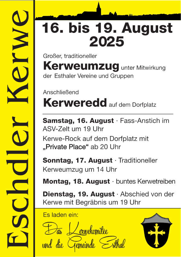 Eschdler Kerwe 2025 im August