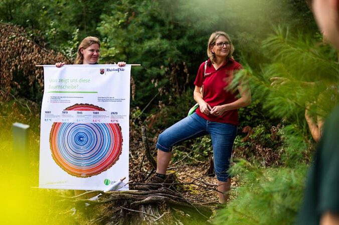 Waldführung mit den Försterinnen (Foto: Landesforsten.RLP.de / L.