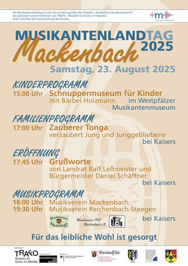 Musikantenlandtag im August 2025 in Mackenbach