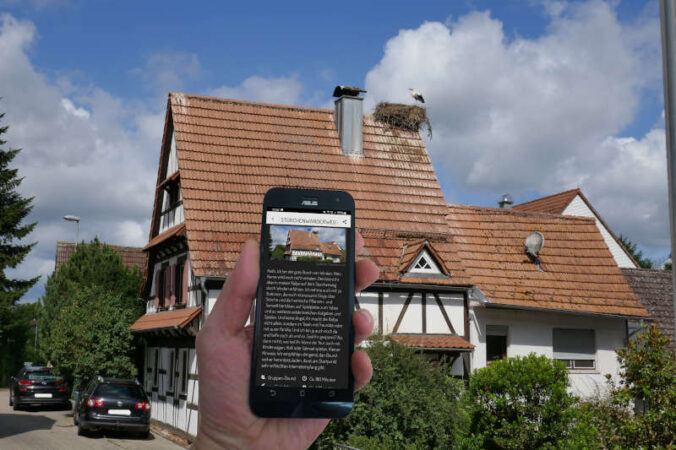 Storchenwanderweg Actionbound (Foto: Südpfalz-Tourismus LK GER)