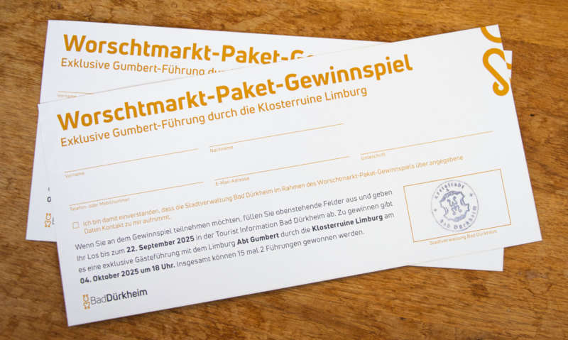 Losgutschein für eine exklusive Weinprobe (Foto: Stadt Bad Dürkheim)