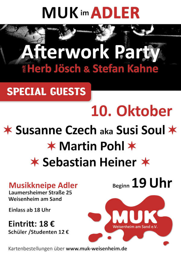 MUK-Afterwork Party im Oktober 2025 in Weisenheim am Sand