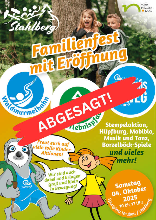 Familienfest im Oktober 2025 in Stahlberg ABGESAGT