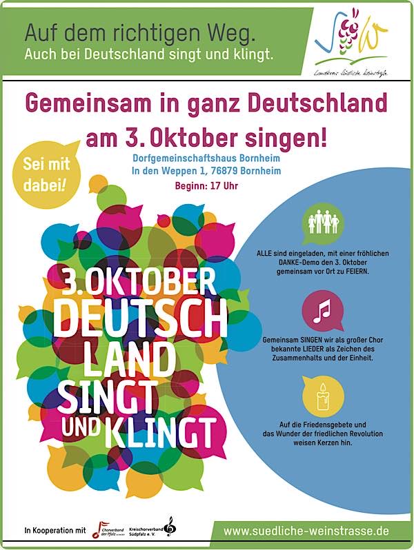 „Deutschland singt und klingt“ im Oktober 2025 in Bornheim
