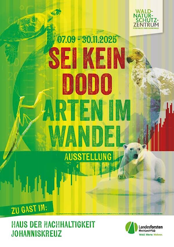 Ausstellung “Sei kein Dodo - Arten im Wandel“ von September bis November 2025 im Haus der Nachhaltigkeit