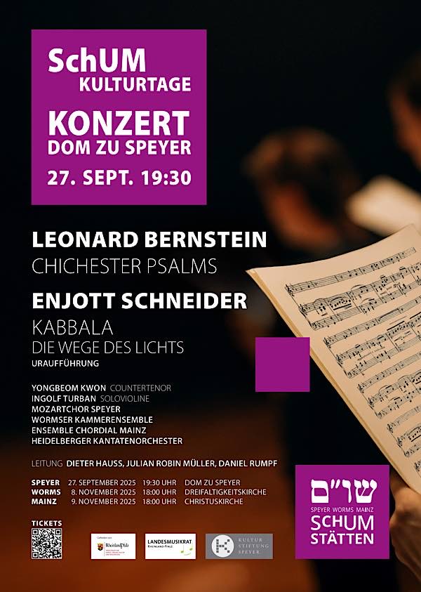 Chichester Psalms trifft Kabbala im September 2025 in Speyer