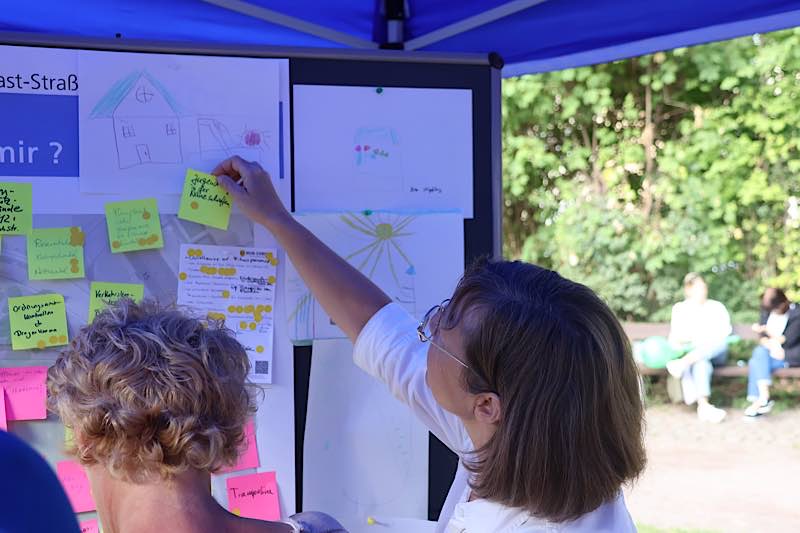 Bei der Beteiligungsaktion ‚Mein Park‘ haben die Bürgerinnen und Bürger ihre Ideen und Wünsche für die Umgestaltung des Landauer Thomas-Nast-Parks eingebracht. (Quelle: Stadt Landau in der Pfalz)