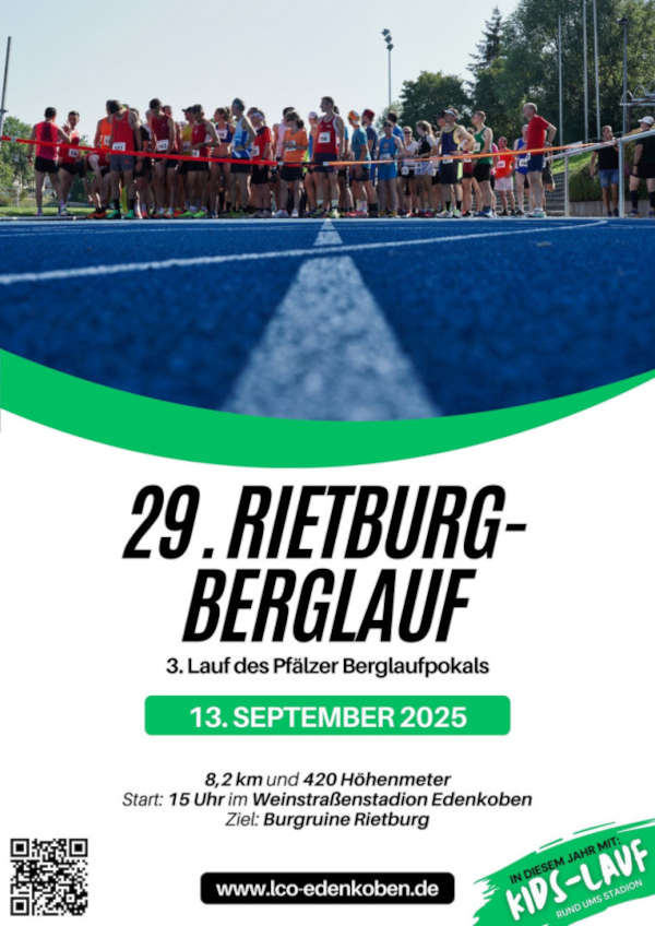 29. Rietburglauf der LCO Edenkoben im September 2025