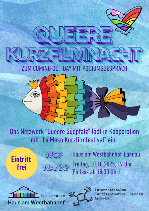 Queere Kurzfilmnacht im Oktober 2025 in Landau