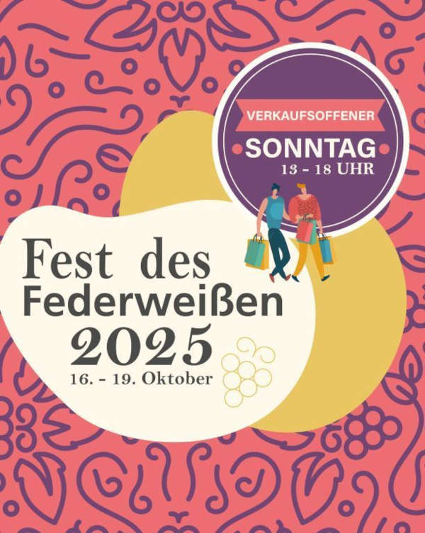 Verkaufsoffener Sonntag zum Fest des Federweißen im Oktober 2025 in Landau