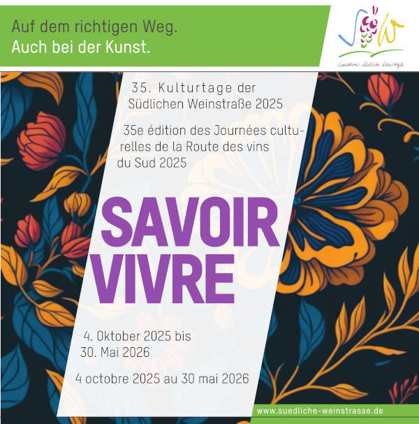 Kulturtage der SÜW 2025/2026: Vier Pop-Up-Events unter dem Titel SAVOIR-VIVRE mit zeitgenössischer Kunst aus Deutschland und Frankreich
