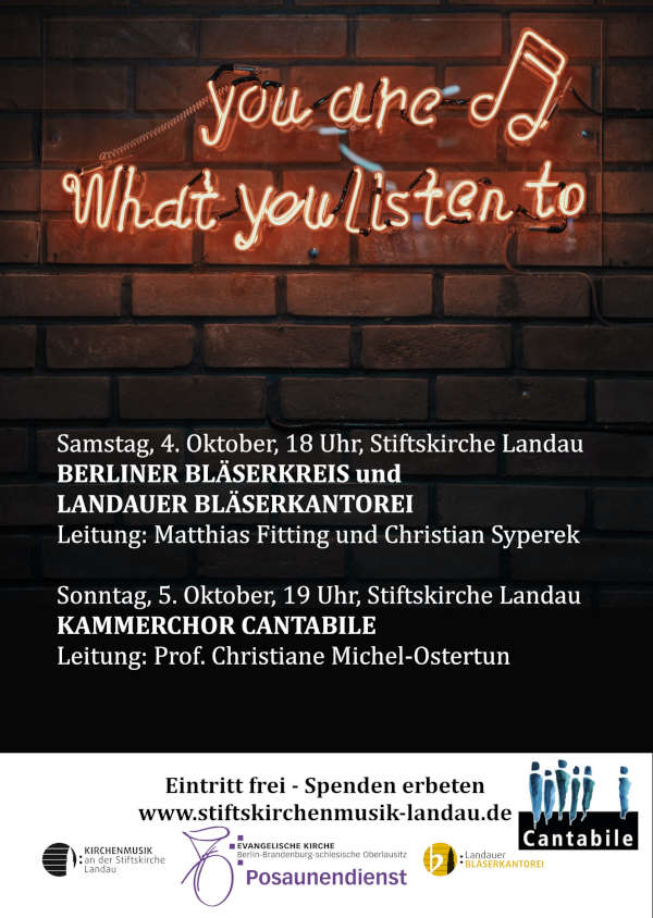 Berliner Bläserkreis trifft Landauer Bläserkantorei, Chor- und Orgelkonzert im Oktober 2025 in Landau