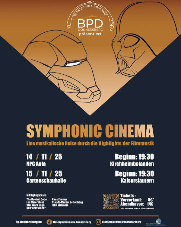 Symphonic Cinema im November 2025 in Kirchheimbolanden und Kaiserslautern
