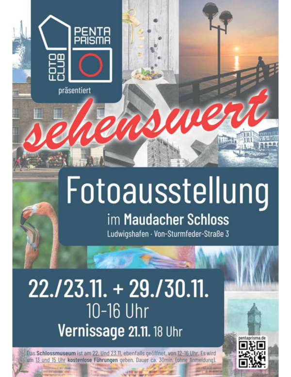Fotoclub Pentaprisma präsentiert Jahresausstellung „sehenswert 2025“ im November 2025 im Maudacher Schloss