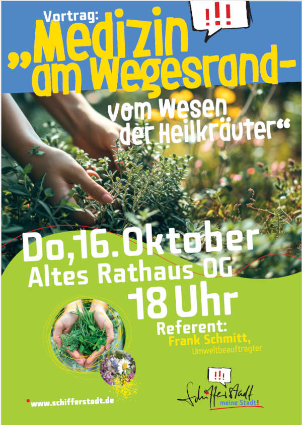 Vortrag: "Medizin am Wegesrand – vom Wesen der Heilkräuter" im Oktober 2025 in Schifferstadt