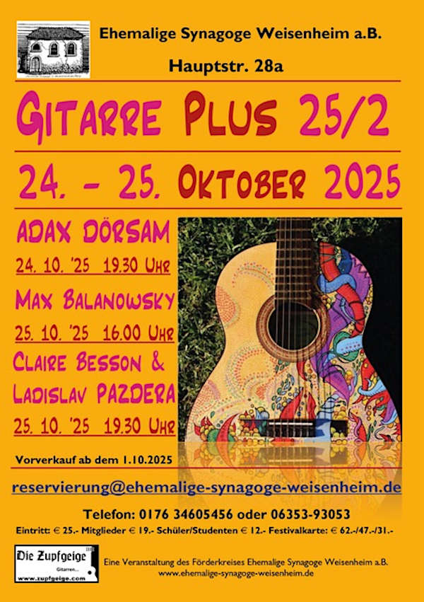  Gitarre Plus 25/2 im Oktober 2025 in Weisenheim am Sand