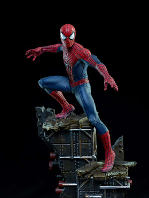 Figurine "Spider-Man: No way Home" des Herstellers Iron Studio. BDS Art Scale 1/10, Maße: 24 x 12 x 12 cm (H/B/T). Material: PVC, Gewicht: 0,8 kg. (Foto: Hans-Georg Merkel)