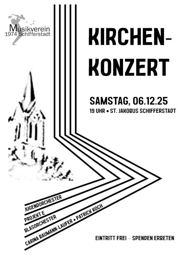 Kirchenkonzert des MV 1974 Schifferstadt im Dezember 2025 in Schifferstadt