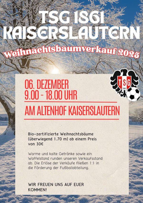 Weihnachtsbaumverkauf im Dezember 2025 auf dem Altenhof in Kaiserslautern